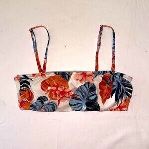 Roxy underwire bandeau bikini top with adjustable, removable straps SIZE SM